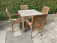 Terrasset 90x90 teakhout (6x) - afbeelding 4 van  11