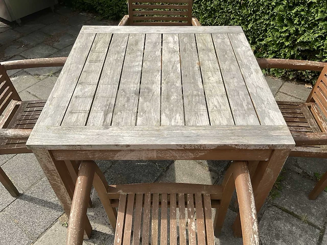 Terrasset 90x90 teakhout (6x) - afbeelding 6 van  11
