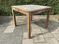 Terrasset 90x90 teakhout (6x) - afbeelding 7 van  11