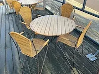 Terrasset (tafel en 4 stoelen) (2x) - afbeelding 1 van  2