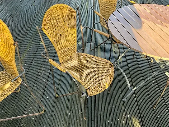 Terrasset (tafel en 4 stoelen) (4x) - afbeelding 2 van  3