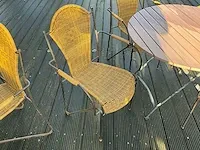 Terrasset (tafel en 4 stoelen) (4x) - afbeelding 2 van  3