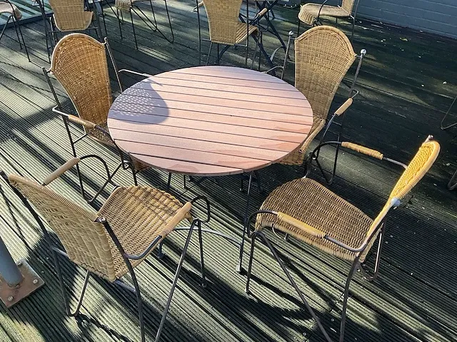 Terrasset (tafel en 4 stoelen) (4x) - afbeelding 3 van  3