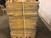 Terrasstoel (50x) hout met ronde rug inklapbaar - afbeelding 6 van  6