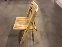 Terrasstoel hout met ronde rug - afbeelding 2 van  6
