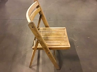 Terrasstoel hout met ronde rug - afbeelding 3 van  6