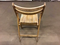 Terrasstoel hout met ronde rug - afbeelding 4 van  6