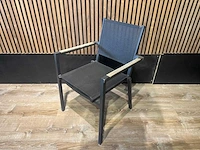 Terrasstoel teak armleuning (10x) - afbeelding 1 van  8