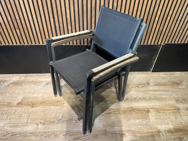 Terrasstoel teak armleuning (10x) - afbeelding 8 van  8