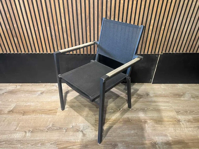 Terrasstoel teak armleuning (12x) - afbeelding 1 van  8