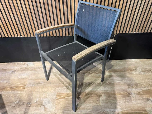 Terrasstoel teak armleuning (30x) - afbeelding 2 van  7