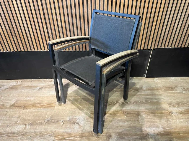 Terrasstoel teak armleuning (4x) - afbeelding 7 van  7