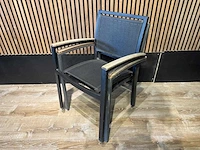 Terrasstoel teak armleuning (4x) - afbeelding 7 van  7