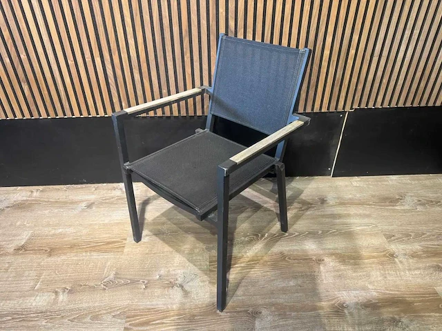 Terrasstoel teak armleuning (8x) - afbeelding 2 van  8