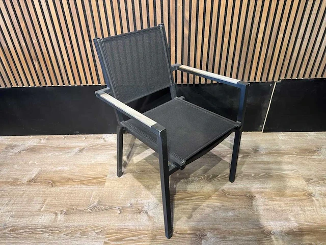 Terrasstoel teak armleuning (8x) - afbeelding 5 van  8