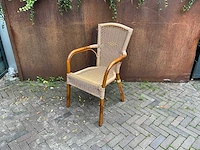 Terrasstoel wicker (6x) - afbeelding 1 van  5
