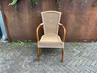 Terrasstoel wicker (6x) - afbeelding 2 van  5