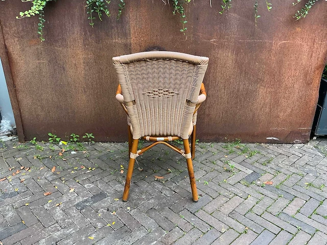 Terrasstoel wicker (6x) - afbeelding 4 van  5