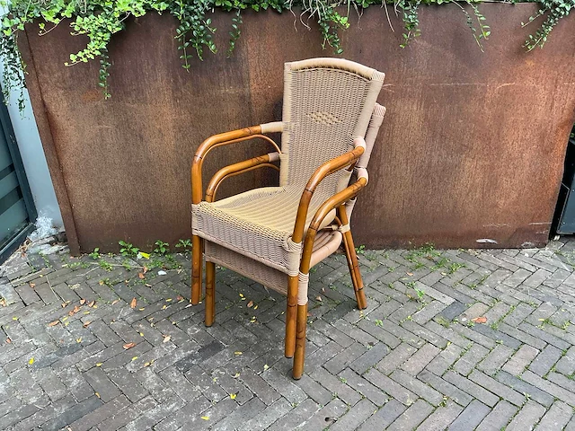Terrasstoel wicker (6x) - afbeelding 5 van  5