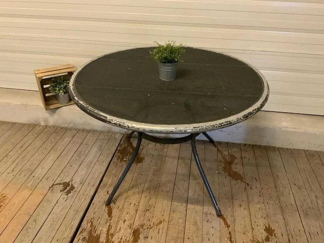 Terrastafel ø 110 cm (4x) - afbeelding 1 van  4