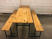 Terrastafel (5x) bankenset compleet - afbeelding 4 van  5