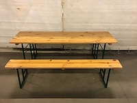 Terrastafel (5x) bankenset compleet - afbeelding 5 van  5