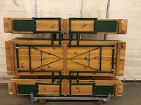 Terrastafel (5x) bankenset compleet - afbeelding 3 van  5