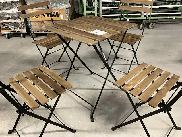 Terrastafel met stoelen (6x) - afbeelding 4 van  7