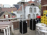 Terrasverwarmer met hoogte 225 cm.