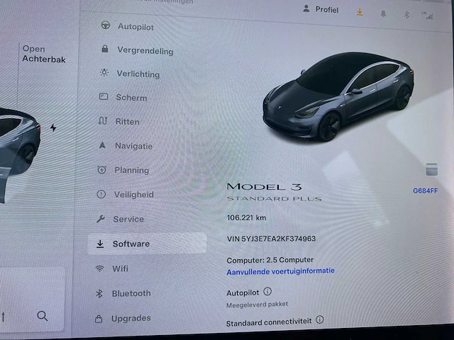 Tesla - model 3 - stnd.rwd plus 60 kwh - g-684-ff - 2019 - afbeelding 2 van  25