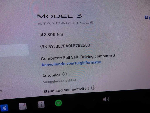 Tesla model 3 standard rwd plus 60 kwh 2020 full self driving | j-906-hn - afbeelding 14 van  17
