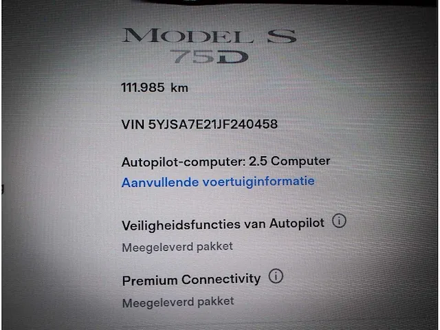 Tesla model s 75d base automaat, sg-214-h - afbeelding 10 van  15