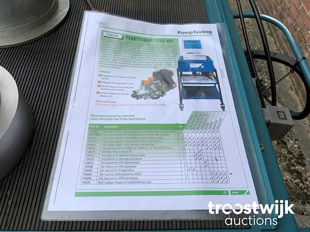 Test kit / calibrator brandstofpomp dieselmotoren - afbeelding 6 van  20