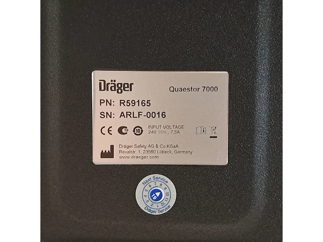 Testapparatuur ademluchtbescherming, dräger, quaestor 7000 - afbeelding 2 van  29