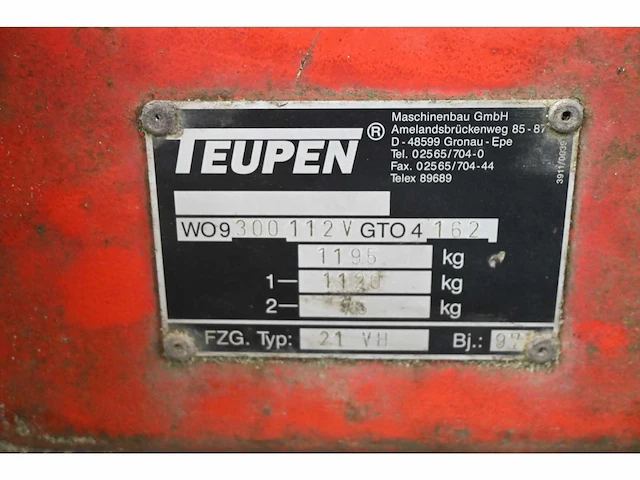 Teupen 21 vh ladderlift - afbeelding 11 van  11