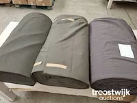 Textielrollen lodestof / kamgaren / uniformen stoffen groen/grijs - afbeelding 1 van  4
