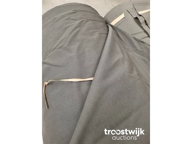 Textielrollen lodestof / kamgaren / uniformen stoffen groen/grijs - afbeelding 3 van  4
