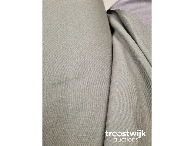 Textielrollen lodestof / kamgaren / uniformen stoffen groen/grijs - afbeelding 4 van  4