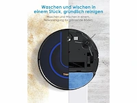 Thamtu t21 robotstofzuiger met dweil ultradun ideaal voor huisdierhaar zwart - afbeelding 3 van  6