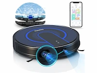 Thamtu t21 robotstofzuiger met dweil, verborgen lidar camera ultradun, ideaal voor huisdierhaar zwart