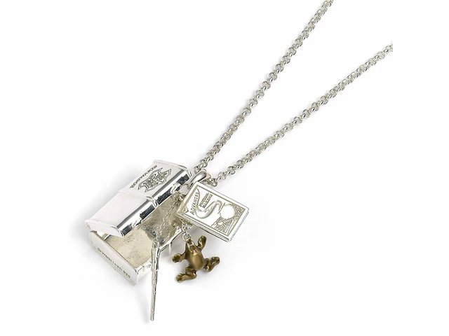 The carat shop - harry potter - zilveren hogwarts koffer halsketting - afbeelding 1 van  4