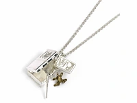 The carat shop - harry potter - zilveren hogwarts koffer halsketting - afbeelding 1 van  4