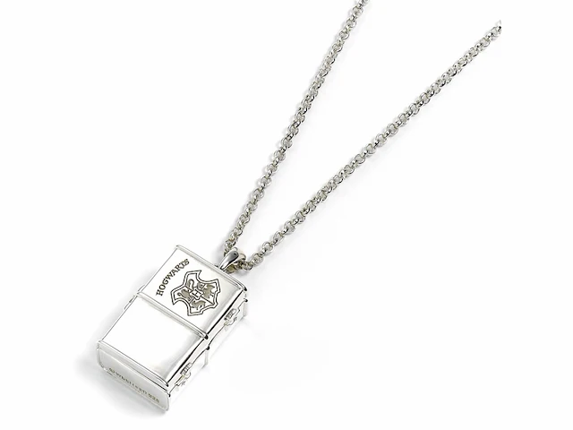 The carat shop - harry potter - zilveren hogwarts koffer halsketting - afbeelding 3 van  4