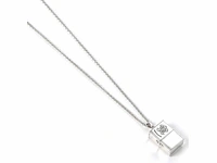 The carat shop - harry potter - zilveren hogwarts koffer halsketting - afbeelding 4 van  4