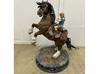 The legend of zelda: link on horseback