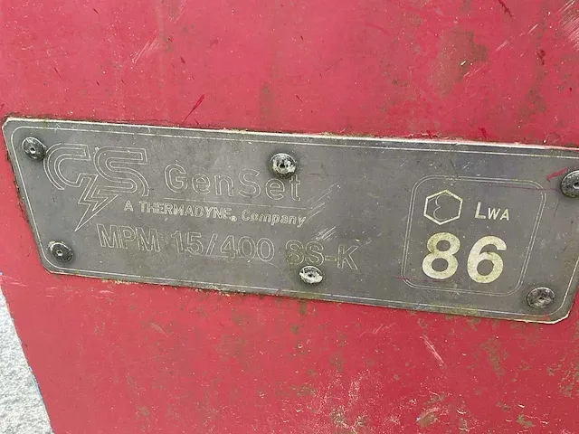 Thermadyne genset mpm 15/400 ss-k lasaggregaat - afbeelding 6 van  14