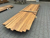 Thermo frake geschaafde plank (2820-4240x90x18mm) (81x) - afbeelding 1 van  4