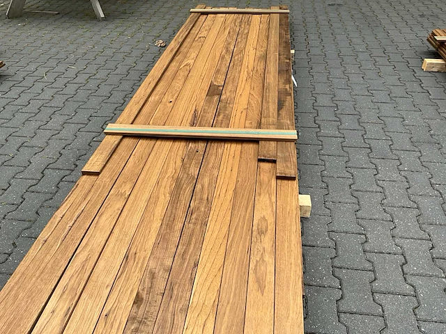 Thermo frake geschaafde plank (2820-4240x90x18mm) (81x) - afbeelding 3 van  4