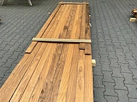 Thermo frake geschaafde plank (2820-4240x90x18mm) (81x) - afbeelding 3 van  4