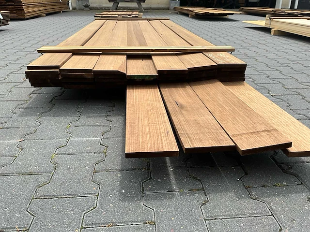 Thermo frake geschaafde plank (3050-3650x140x18mm) (31x) - afbeelding 3 van  5